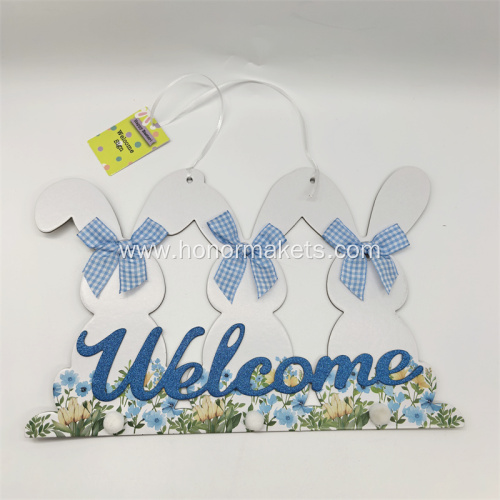 Easter bunny welcome signs
